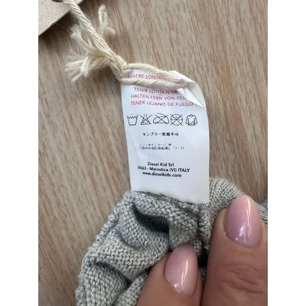Diesel girls gloves knit size 6-11 years NWT made in Italy